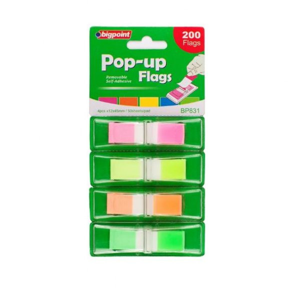 BIGPOINT YAP.KAGIT POP-UP ISARET BANTI 4 LU (831) ürün görseli 1