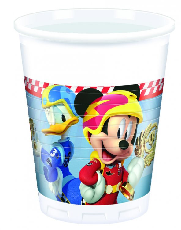 MICKEY ROADSTER BARDAK PLASTİK 8Lİ ürün görseli 1