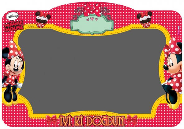 MİNNİE MOUSE ÇERÇEVE 98CM X 68CM ürün görseli 1