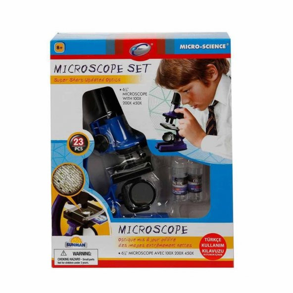 02135 Mini Mikroskop Seti -Sunman - Resim 3