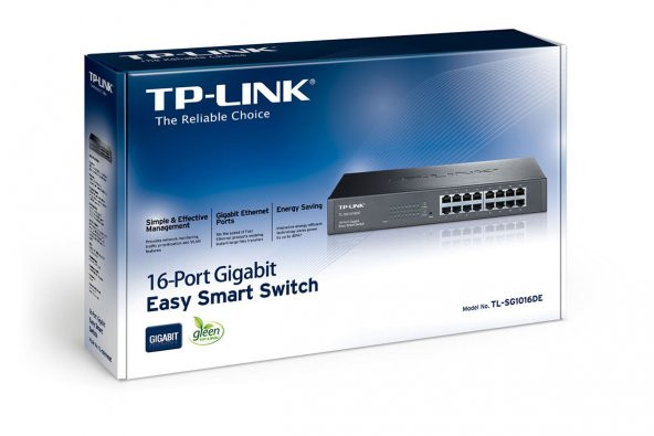 TP-LINK TL-SG1016DE 16 PORT GIGABIT EASY SMART SWITCH - Resim 3