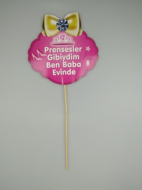 KONUŞMA BALONU PRENSESLER GİBİYDİM BEN BABA EVİNDE ürün görseli 1