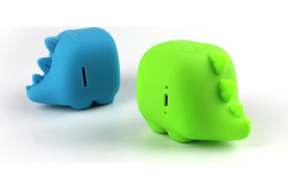Dino Yeşil Bluetooth Kablosuz Hoparlör - Havalı - Resim 3