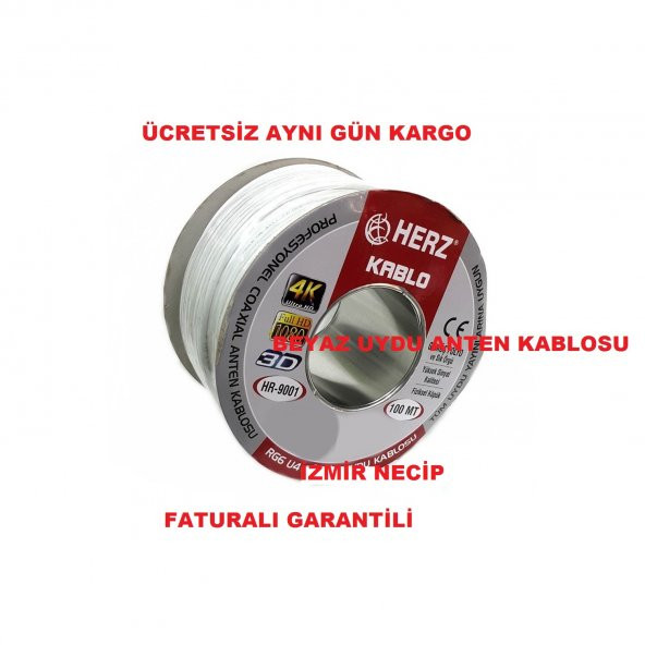 ÇANAK ANTEN MERKEZİ UYDU SİSTEM KABLOSU 100MT HERZ KABLO ürün görseli 1