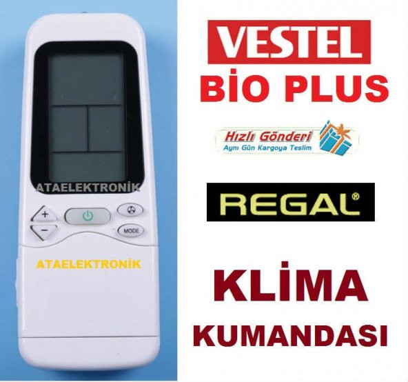 REGAL RAC 5018 KLİMA UYUMLU KLİMA KUMANDASI SAĞLAM KALİTELİ ürün görseli 1