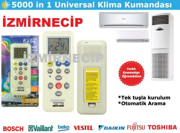 BİRÇOK MARKA UYUMLU UNİVERSAL AKILLI KLİMA ÖĞRENEBİLME ÖZELLİKLİ KUMAND ürün görseli 1