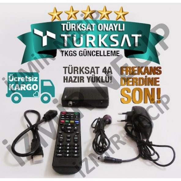Full Hd Uydu Alıcısı Otomatik Güncellemeli Kanalları Hazır Yüklü ürün görseli 1