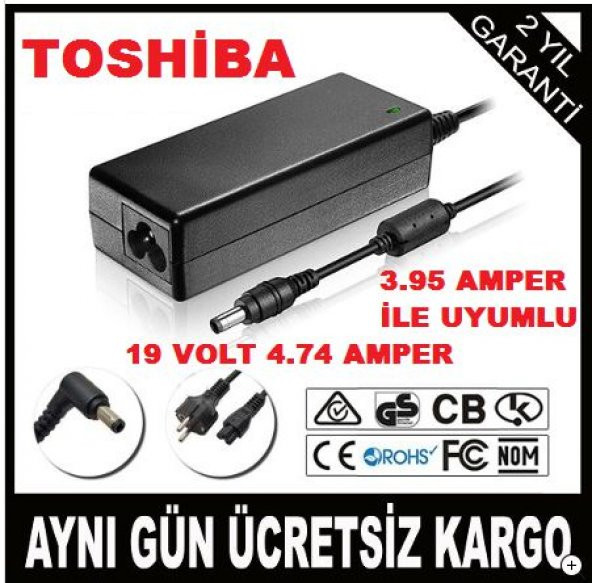 NCPLİNE TOSHIBA UYUMLU 19V 4.74A Adaptör Şarj Aleti KALİTELİ SAĞLAM ÜRÜ ürün görseli 1