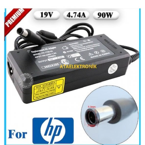 NCPLİNE ŞARJ ALETİ ADAPTÖRÜ TÜM HP İĞNE UÇLARA UYUMLU 19V 4.74 AMPER ürün görseli 1