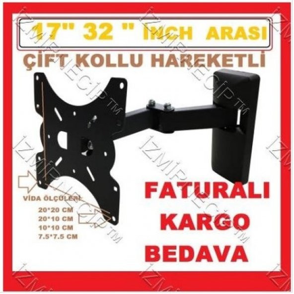 NCPLİNE SUNNY ONVO UYUMLU 80 82 EKRAN LCD LED TV GRİ HAREKETLİ ASKI APART32 İNÇ 49 İNÇ ürün görseli 1