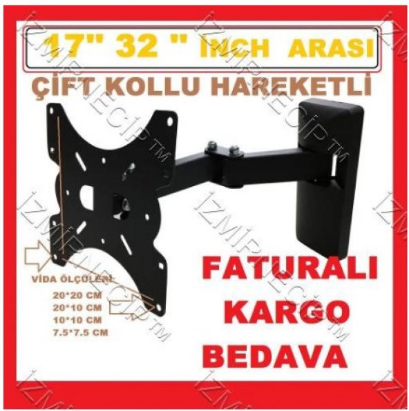 132- 49  İNCH ARASI Hareketli Lcd Led Tv Askı Aparatı 80 82 ürün görseli 1