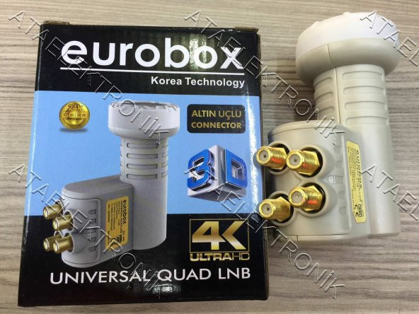 4 lü (Dört Çıkışlı) Gold Uçlu 3D-4K- 4LÜ FULL HD Çanak Uydu ürün görseli 1