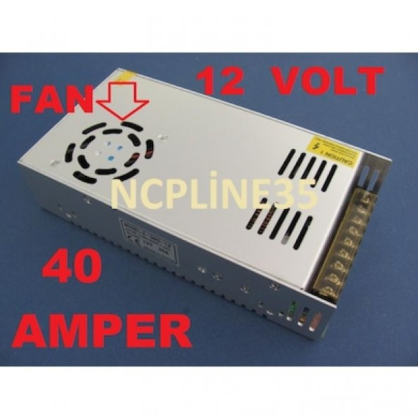 12 VOLT 40 AMPER SOĞUTUCU FANLI METAL ADAPTÖRÜ 40 AMPER ürün görseli 1