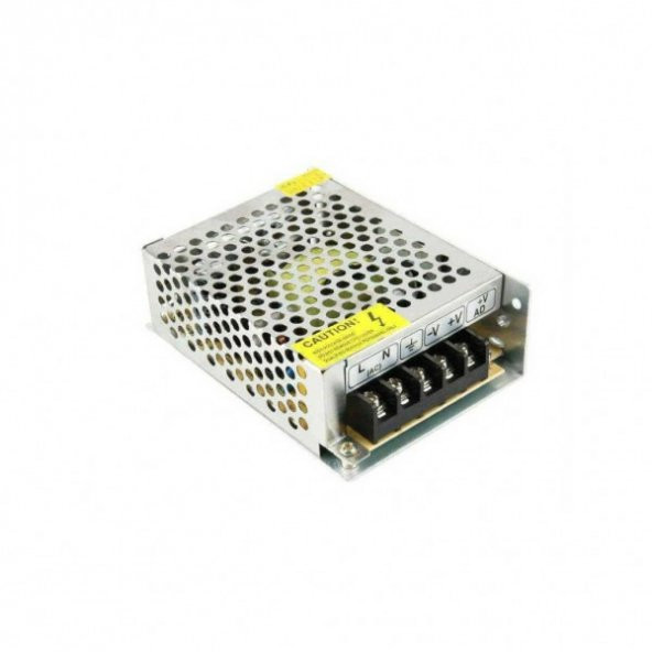 12 volt 5 AMPER METAL KASA ŞERİT LED KAMERA ADAPTÖRÜ ŞARZ ürün görseli 1