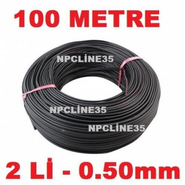 SES KABLOSU 0.50MM SİYAH HOPARLÖR KABLOSU OTOBÜS TIR KAMYON ürün görseli 1
