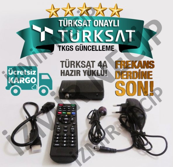 HD GİRİŞLİ LED TV UYUMLU MİNİ UYDU ALICISI TKGS GÜNCELLEMELİ ürün görseli 1