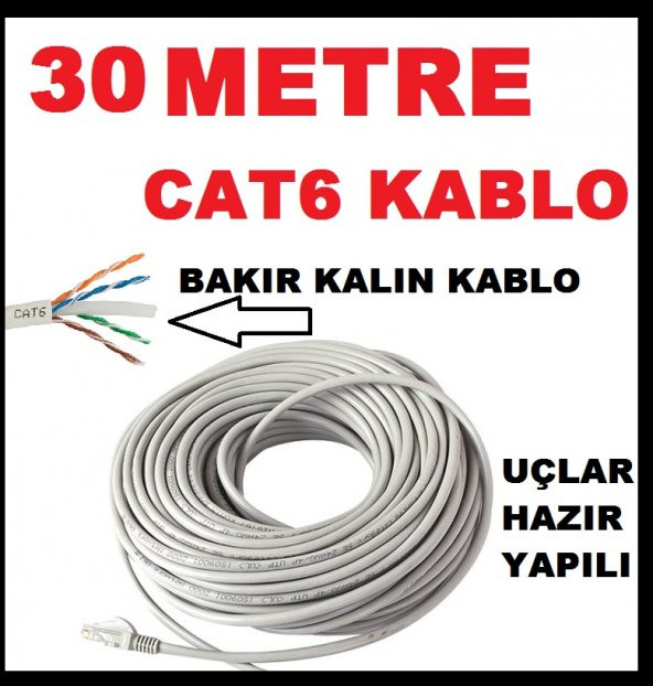 NCPLİNE CAT6 KALIN İNTERNET KABLO 30 METRE ürün görseli 1