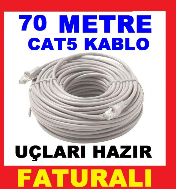 70 METRE BAKIR İNTERNET ETHERNET KABLOSU ürün görseli 1