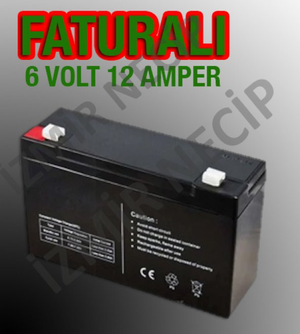 NCPLİNE 6 VOLT 12 AMPER PİLSAN OYUNCAK İLE UYUMLU AKÜ PİL BATARYA ürün görseli 1