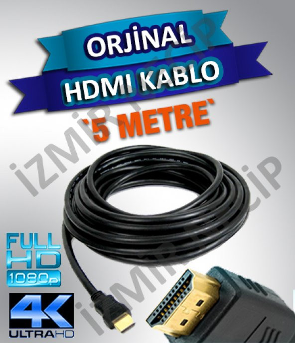 PLAZMA LCD LED TV GÖRÜNTÜ KABLOSU 5 METRE HDMI FULLHD 4K ürün görseli 1
