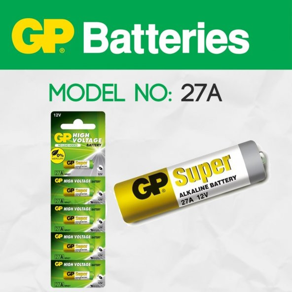 27A PİL 27a 12v pil otomatik garaj kapısı pili araba araç oto ürün görseli 1