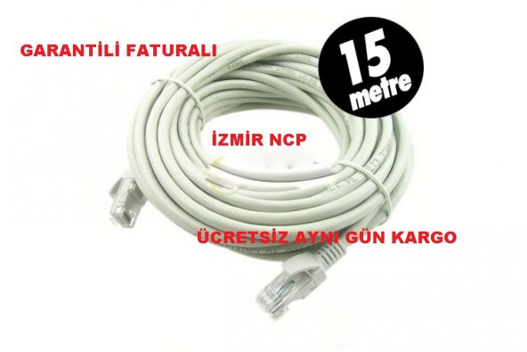 15 METRE MODEM KASA ARASI CAT6 KABLO ürün görseli 1