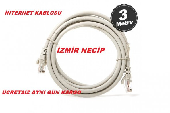 NCPLİNE 3 METRE CAT56 İNTERNET KABLOSU HAZIR UÇLU ORJİNAL ürün görseli 1