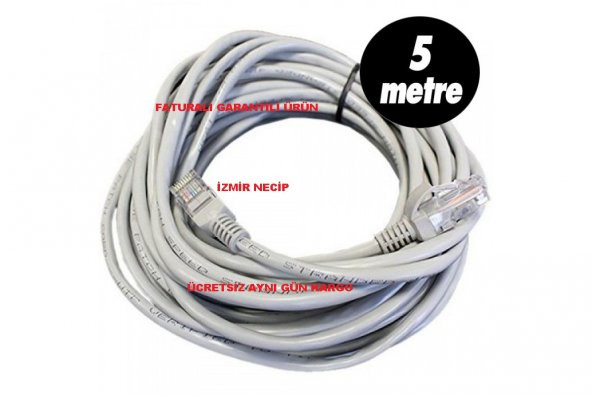 NCPLİNE 5 METRE İNTERNET CAT6 KABLOSU ETERNET PC KABLOSU ürün görseli 1