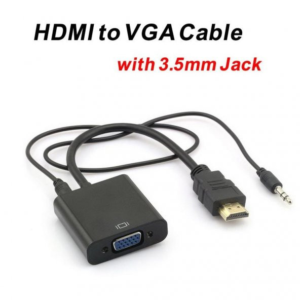 HDMI TO VGA ÇEVİRİCİ KALİTELİ ÜRÜN FATURALI A+ PLUS ürün görseli 1