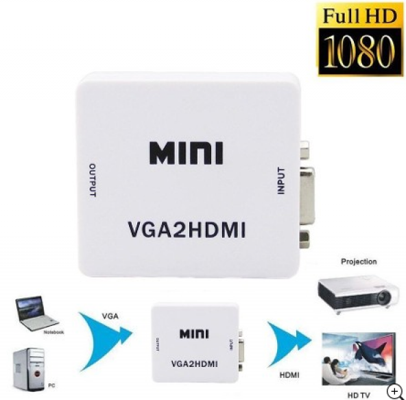 VGA TO HDMI DÖNÜŞTÜRÜCÜ KONVERTER ürün görseli 1
