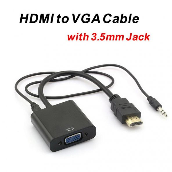 NCPLİNE HDMI VGA GÖRÜNTÜ AKTARMA KABLOSU SESLİ ürün görseli 1