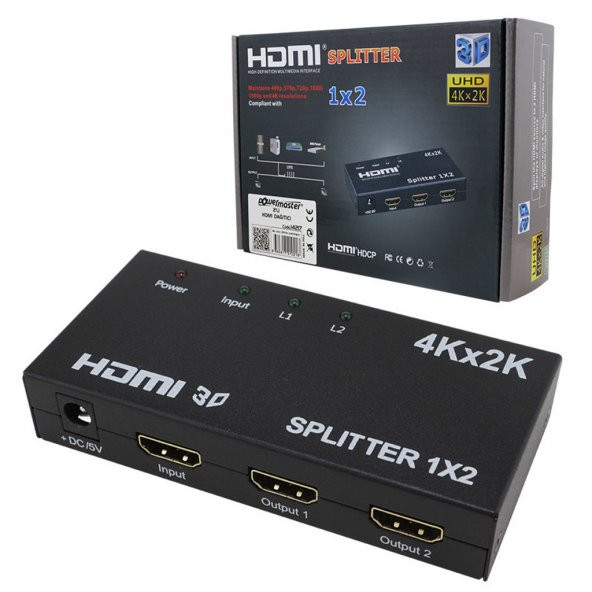 FULL HD 4K HDCP Lİ 2 Lİ HDMI ÇOKLAYICI CAFE İÇİN DİGİTÜRK UYUMLU ürün görseli 1