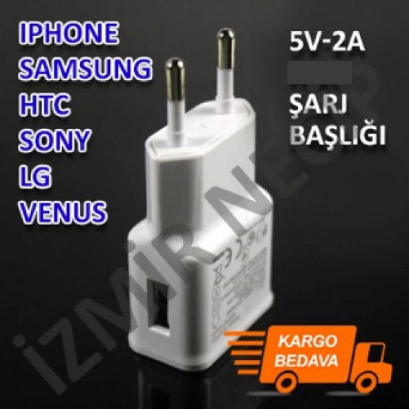 SAMSUNG NOTE4 UYUMLU ŞARJ 2 AMPER BAŞLIK ürün görseli 1