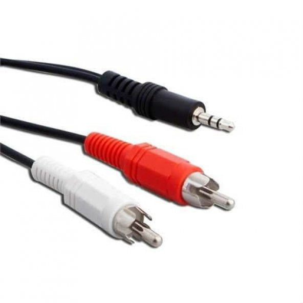 NCPLİNE 1,5 METRE 2 RCA 1 STREO AUX PC BİLGİSAYAR SES SİSTEM KABLOSU ürün görseli 1