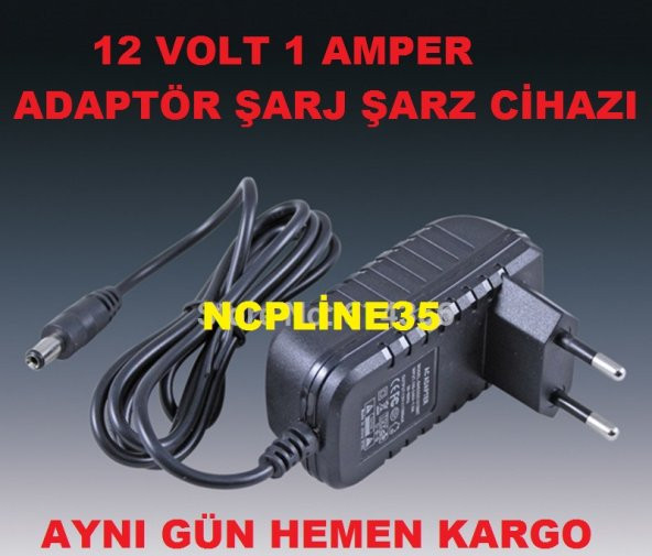 12 VOLT 1 AMPER MİNİ UYDU ALICI ADAPTÖR GÜÇ KAYNAĞI ürün görseli 1
