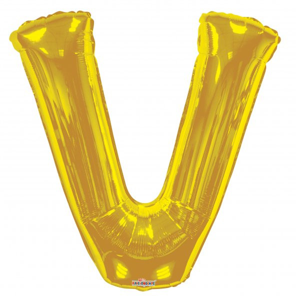 FOLYO BALON V HARF GOLD 90CM ( D.Ü 50 ) ürün görseli 1
