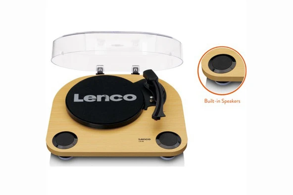 Lenco LS-40WD Ahşap Pikap Plak Çalar - Resim 4