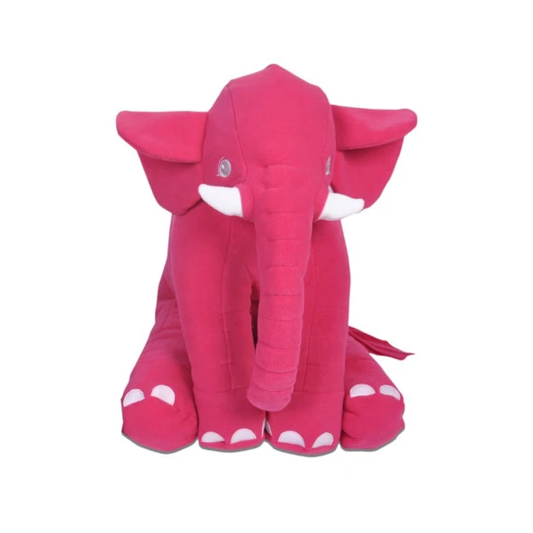 Büyük Uyku Arkadaşı Peluş Fil Pelüş Uyku Fili 60 Cm Fuşya Fil ürün görseli 1