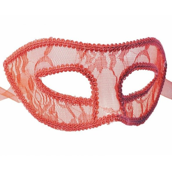 MASKE DANTELLİ KIRMIZI ürün görseli 1