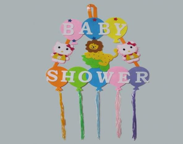 Kapı Süsü Baby Shower Keçeden 1 Adet - Resim 3
