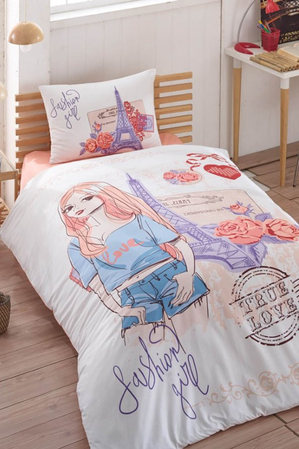 TAÇ KRİSTAL FASHION TEK KİŞİLİK NEVRESİM TAKIMI ürün görseli 1