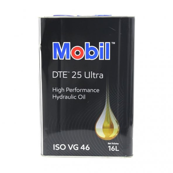 Mobil DTE 25 Ultra ISO VG 46 16 Lt Üstün Performanslı Hidrolik Yağ ürün görseli 1