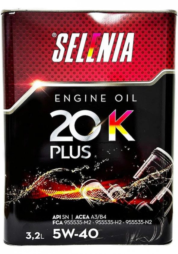 Selenia 20K Plus 5W-40 3.2 Lt Motor Yağı ürün görseli 1