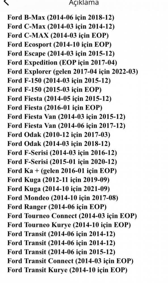 LASTİK BASINÇ SENSÖRÜ FORD COURIER - FOCUS III - KUGA RANGER - Resim 2