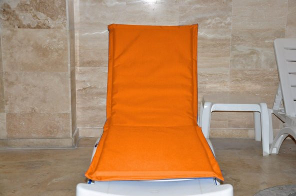 PUFUMO ŞEZLONG MİNDERİ TURUNCU - Resim 2