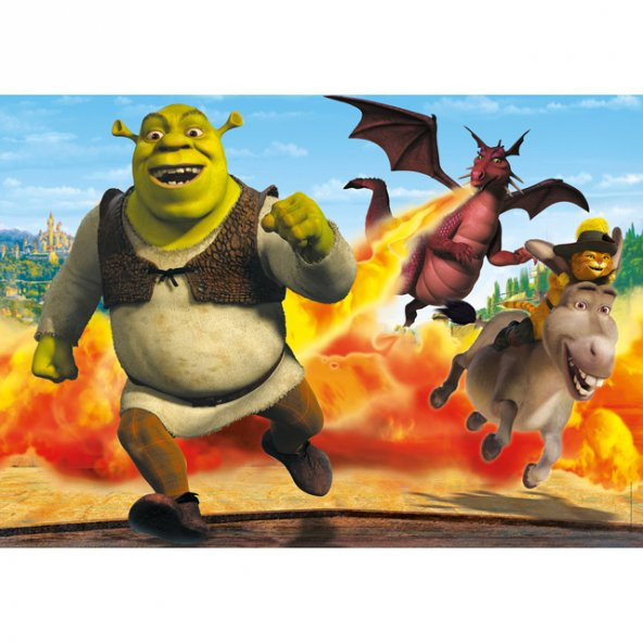 Clementoni Shrek Maxi 104PCS Puzzle - Resim 2