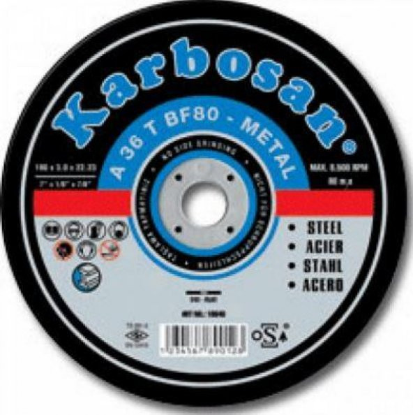 Metal Kesme Taşı 180X3X22 mm ürün görseli 1