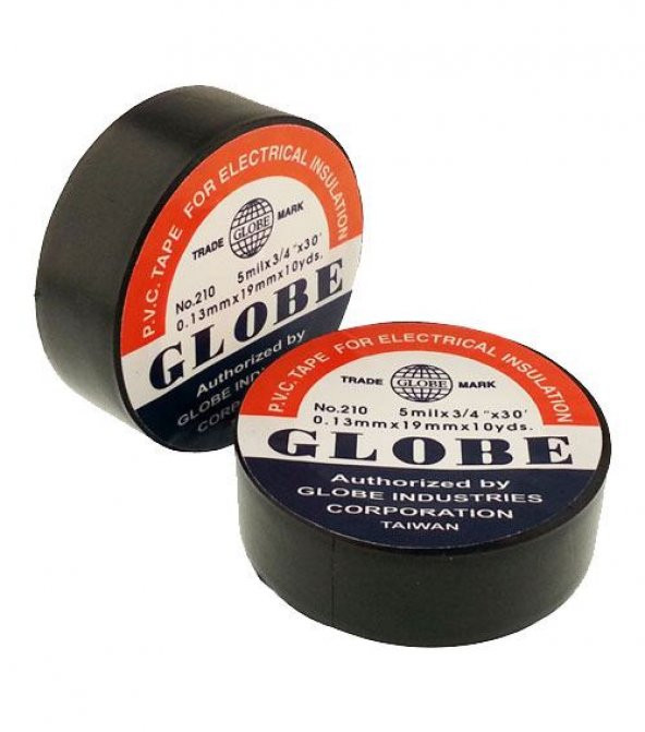 Globe İzole Elektrik Bandı Siyah (10 ADET) ürün görseli 1