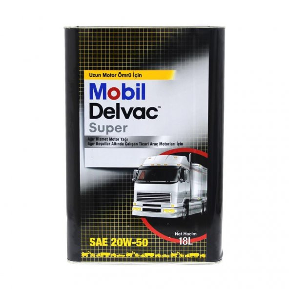Mobil Delvac Super 20W-50 18 Lt Ağır Dizel Araç Motor Yağı ürün görseli 1