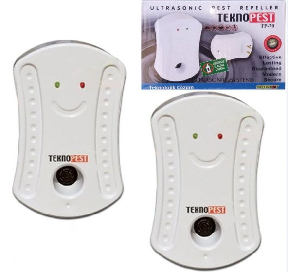 TEKNOPEST TP-70 Ultrasonik Haşere Kovucu Fare Kovucu 2 Adet ürün görseli 1